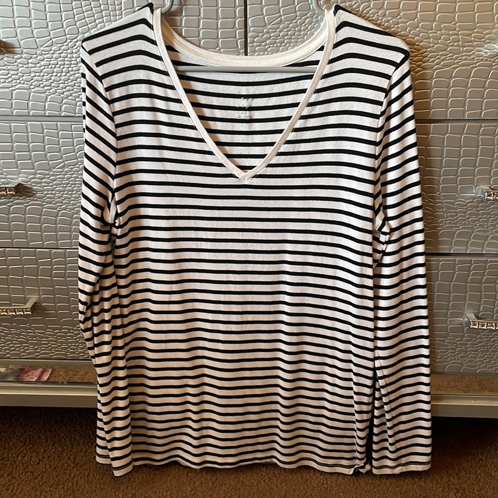 A New Day Striped Long Sleeve Tee